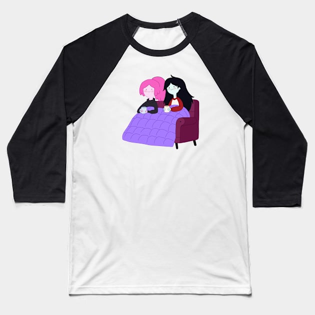 Marceline and Bubblegum Baseball T-Shirt by maxtrology